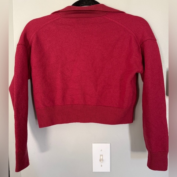 Wilfred Geer Cropped Sweater - Red - Picture 3 of 4